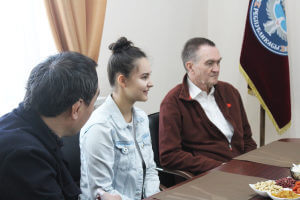 Ученица из Германии встретилась с лицеистами КГМА