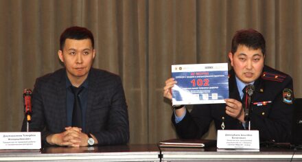 Лекция СБНОН МВД КР об основах наркобезопасности студентам КГМА