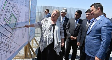 В Баткене начато строительство современного учебно-лечебного комплекса КГМА И. Ахунбаева