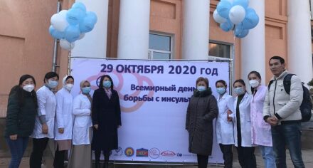 Студенты КГМА приняли участие в мероприятии приуроченное ко Всемирному дню борьбы с инсультом