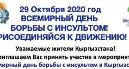 В Бишкеке состоится акция, посвященная Всемирному дню борьбы с инсультом