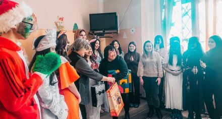 Новогоднее мероприятие для детей от студентов КГМА