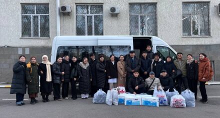 Студенты КГМА посетили дом престарелых в г.Кемин